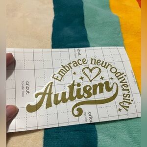 Autism Embrace Neurodiversity Vinyl Decal ✨
